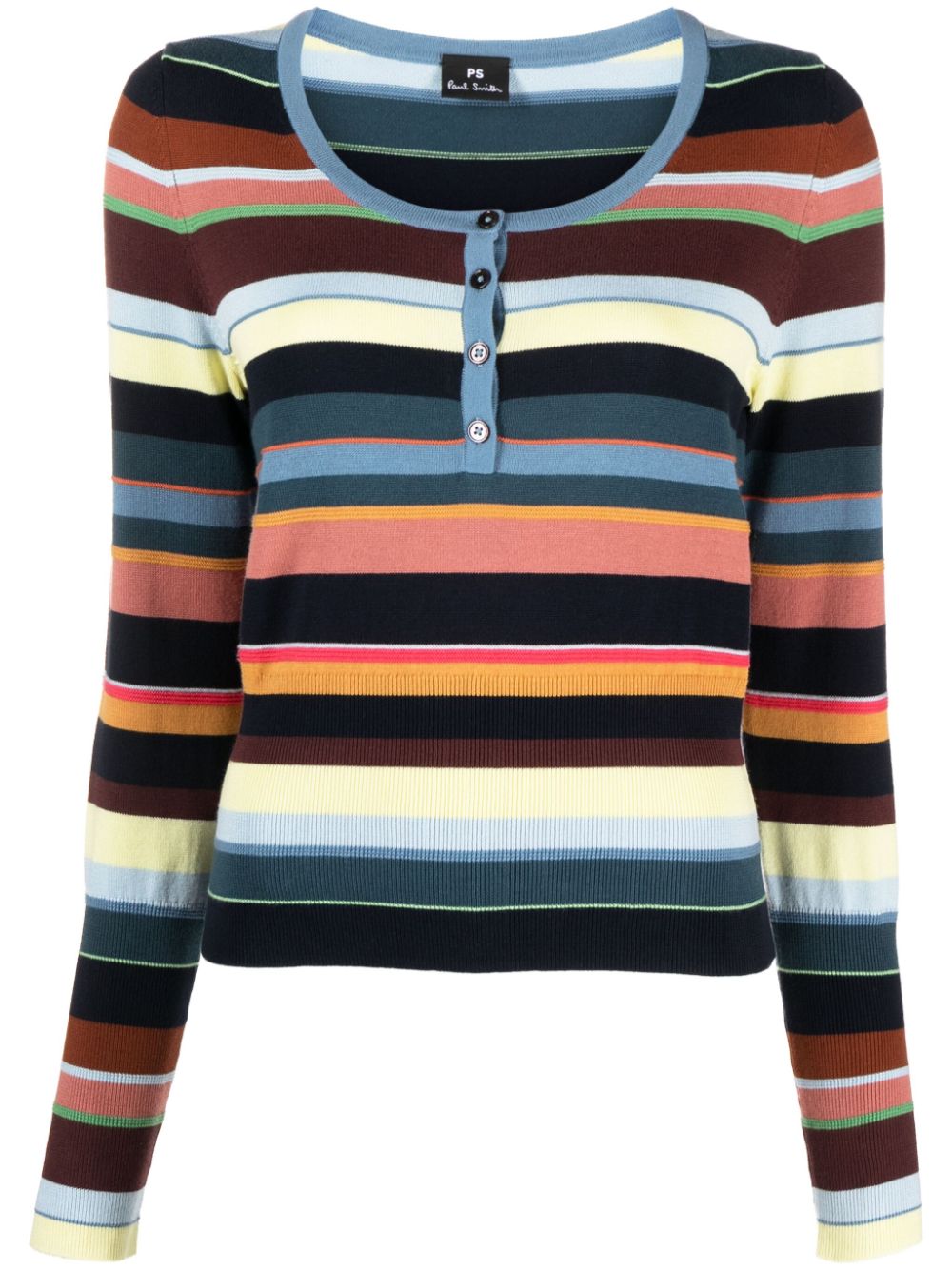 PS Paul Smith Gestreiftes Sweatshirt - Gelb von PS Paul Smith