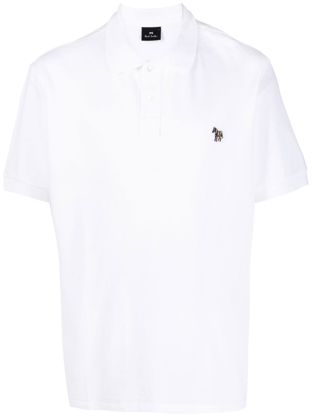 PS Paul Smith Poloshirt mit Zebra-Patch - Weiß von PS Paul Smith