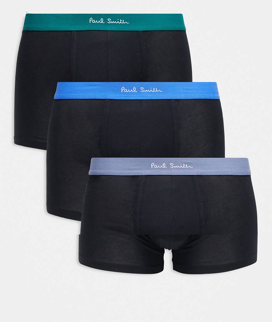 Paul Smith - 3er-Pack Unterhosen in Schwarz mit Bund in verschiedenen Farben Paul Smith - 3er-Pack Unterhosen in Schwarz mit Bund in verschiedenen Farben von PS Paul Smith