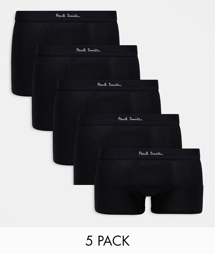 Paul Smith - 5er-Pack Unterhosen in Schwarz mit Logobund Paul Smith - 5er-Pack Unterhosen in Schwarz mit Logobund von PS Paul Smith