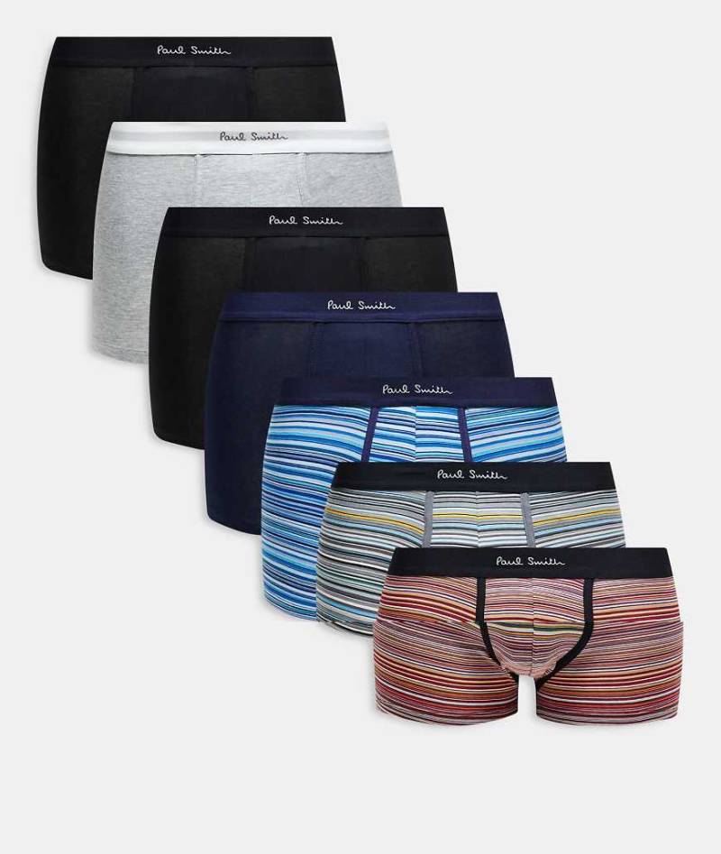Paul Smith - 7er-Pack mehrfarbige Unterhosen mit Logobund-Bunt von PS Paul Smith