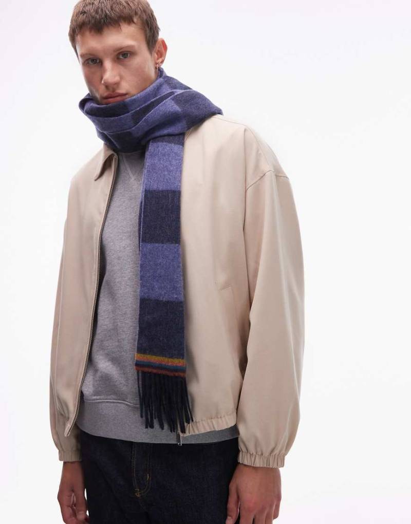 Paul Smith - Karierter Schal in Blau Paul Smith - Karierter Schal in Blau von PS Paul Smith