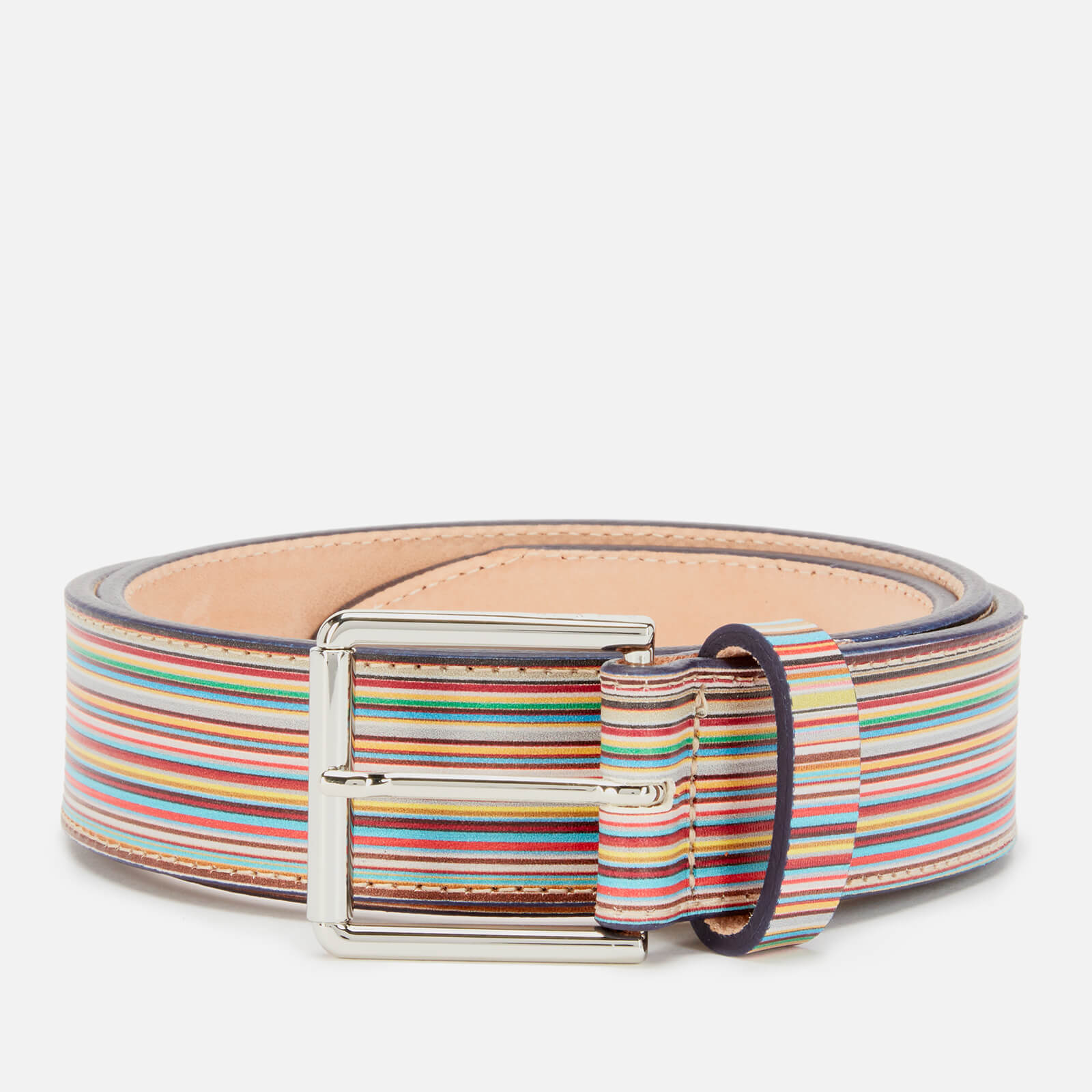 Paul Smith Men's Wide Stripe Belt - Multicolour - W38 von PS Paul Smith