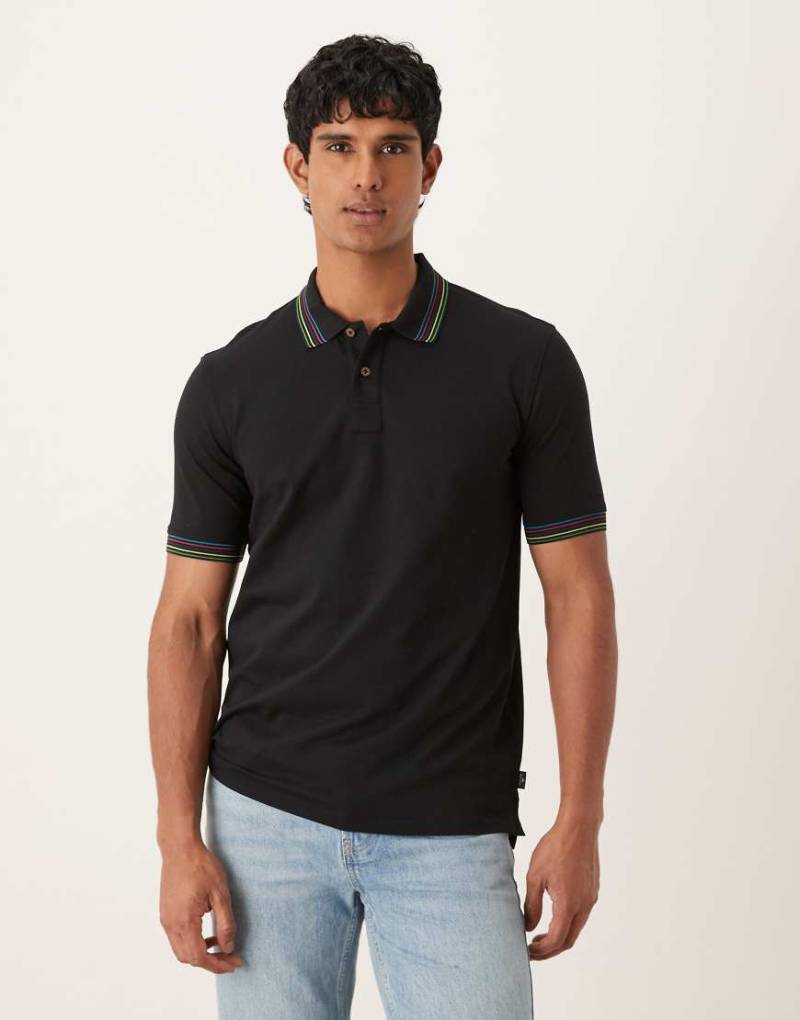 Paul Smith - Regular Fit Polohemd in Schwarz von PS Paul Smith