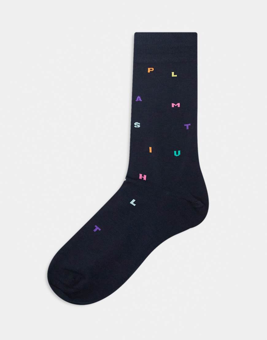 Paul Smith - Socken in Blau mit Buchstabenlogo von PS Paul Smith