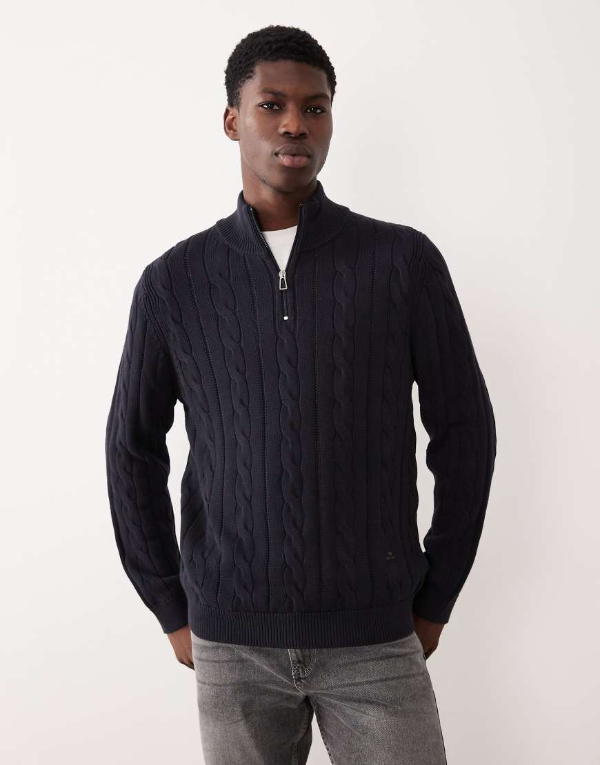 Paul Smith - Sweatshirt in Blau mit kurzem Reißverschluss von PS Paul Smith