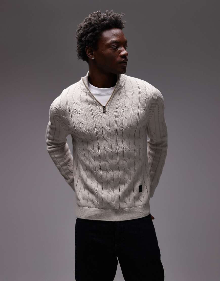 Paul Smith - Sweatshirt in Weiß mit kurzem Reißverschluss von PS Paul Smith