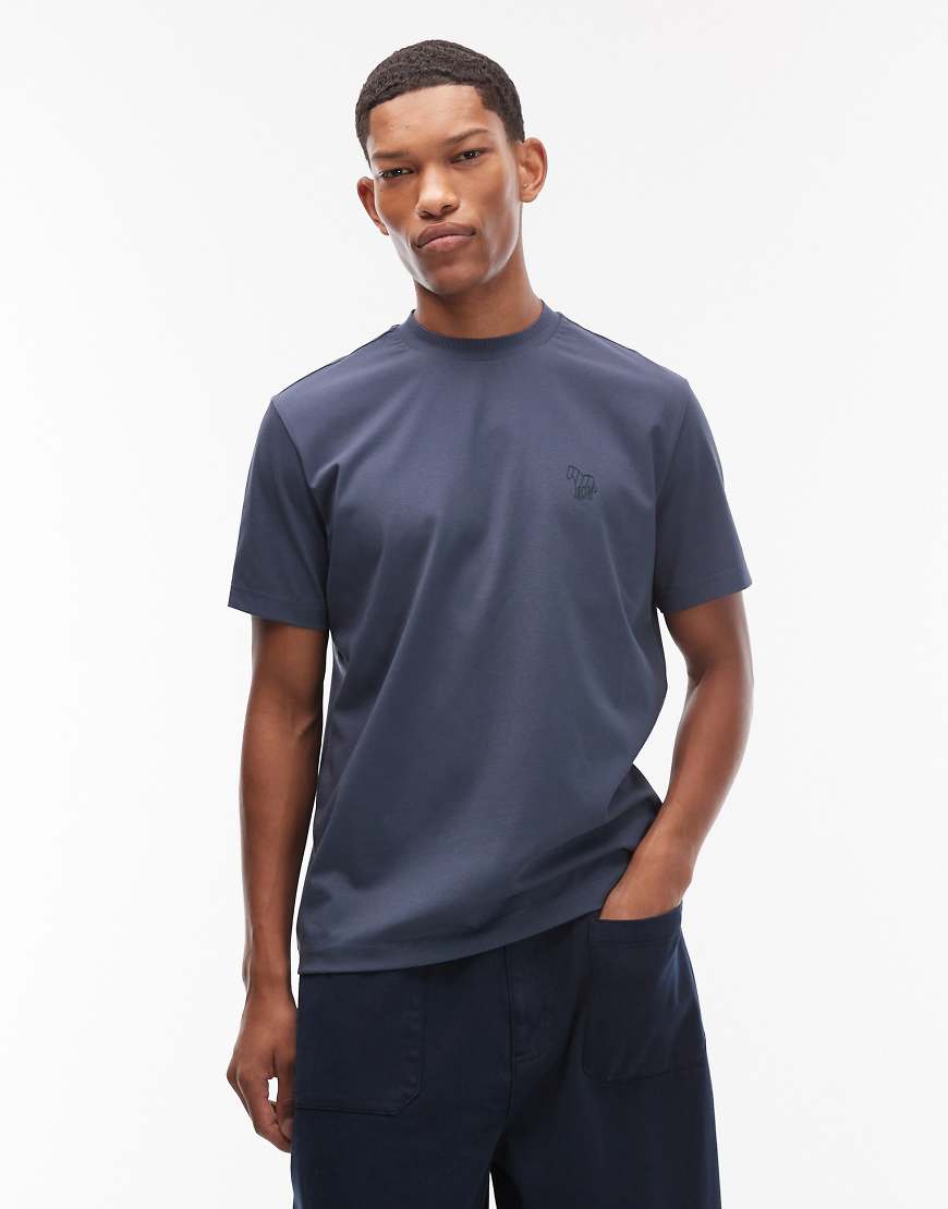 Paul Smith - T-Shirt in Blau mit Zebra-Logo und lässigem Schnitt von PS Paul Smith