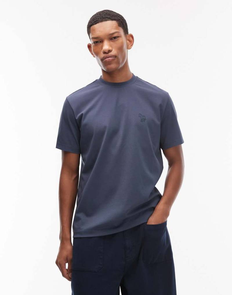 Paul Smith - T-Shirt in Blau mit Zebra-Logo und lässigem Schnitt von PS Paul Smith