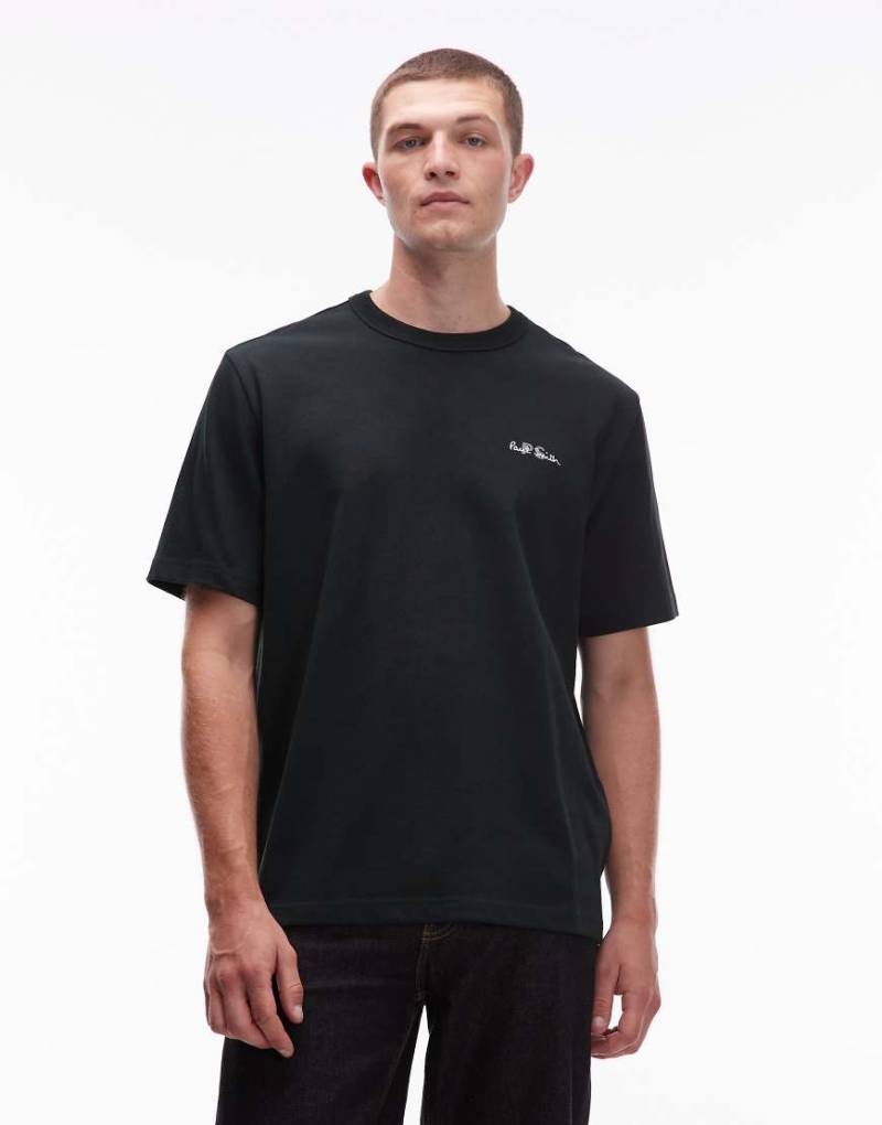 Paul Smith - T-Shirt in Grün mit Logo von PS Paul Smith
