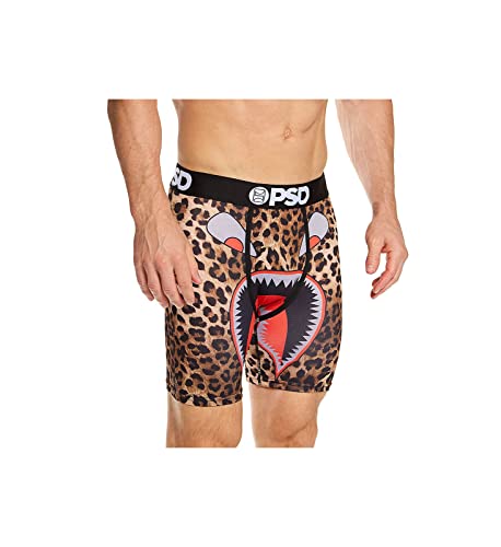 PSD Herren Unterwäsche | elastische Boxershorts | Wide Band | Boxer Briefs | Cheetah WRFACE | Größe (XXL) von PSD