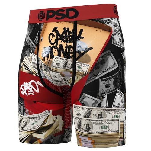 PSD Boxershorts mit mehreren Aufbewahrungsboxen, Mehrfarbig/Meereswellen (Ocean Tides), Large von PSD