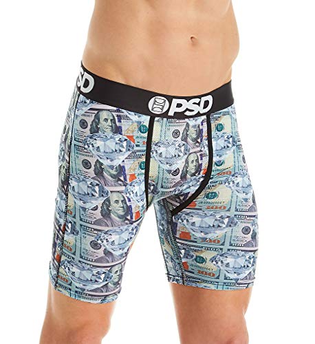 PSD Herren 32011007-e51421009-121180017 Retroshorts, Grün/Geld Diamant, Small von PSD