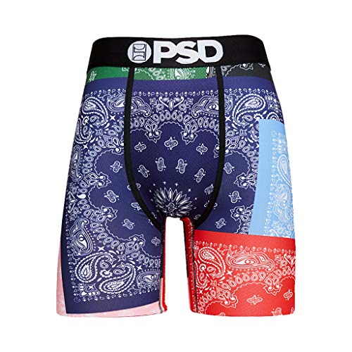 PSD Herren Unterwäsche | elastische Boxershorts | Wide Band | Boxer Briefs | Bandanas | Größe (XL) von PSD