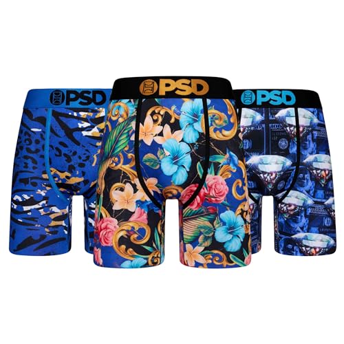 PSD Herren-Boxershorts, 3er-Pack, Mehrfarbig, Kobaltblau, 3 Stück, X-Large von PSD