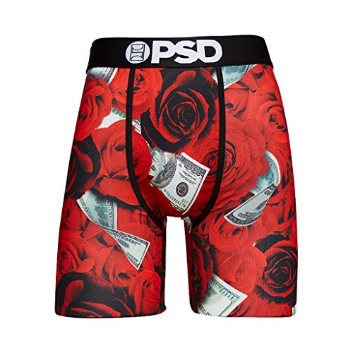 PSD Herren Boxershorts 100 Rosen Dollar Bills Flower Athletic Boxershorts - mehrfarbig - XX-Large von PSD