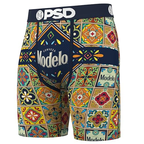 PSD Herren-Boxershorts mit Biermotiv – atmungsaktive und stützende Herrenunterwäsche mit feuchtigkeitsableitendem Stoff, Modelo Serape, X-Large von PSD