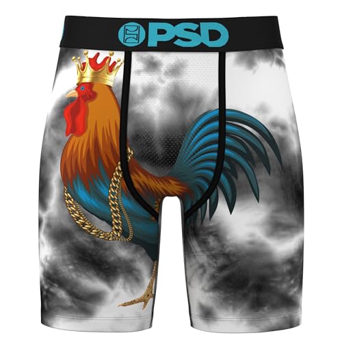 PSD Cocky Herren-Boxershorts – atmungsaktive und stützende Herrenunterwäsche mit feuchtigkeitsableitendem Stoff, Cocky Blue, Large von PSD