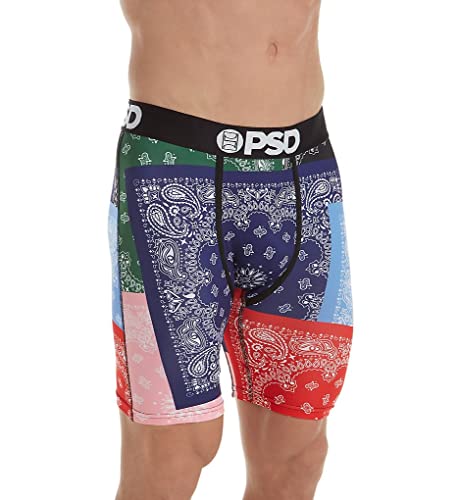 PSD Herren Unterwäsche | elastische Boxershorts | Wide Band | Boxer Briefs | Bandanas | Größe (S) von PSD