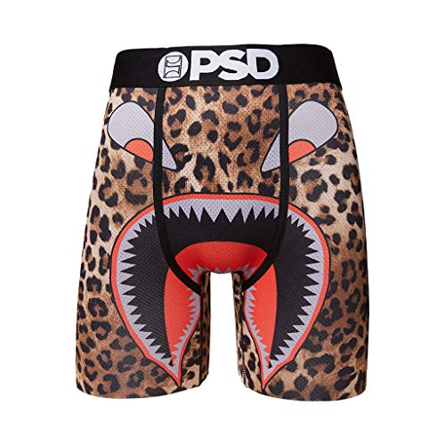 PSD Herren Unterwäsche | elastische Boxershorts | Wide Band | Boxer Briefs | Cheetah WRFACE | Größe (XL) von PSD