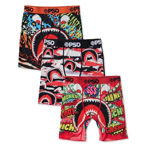 PSD Jungen Boxershorts mit Warface-Druck, atmungsaktive und stützende Kinder-Unterwäsche mit feuchtigkeitsableitendem Stoff, Wf Hype 3er-Pack, S von PSD