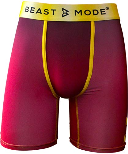 PSD Underwear Herren Boxershorts,Rot & Gold,XXL von PSD