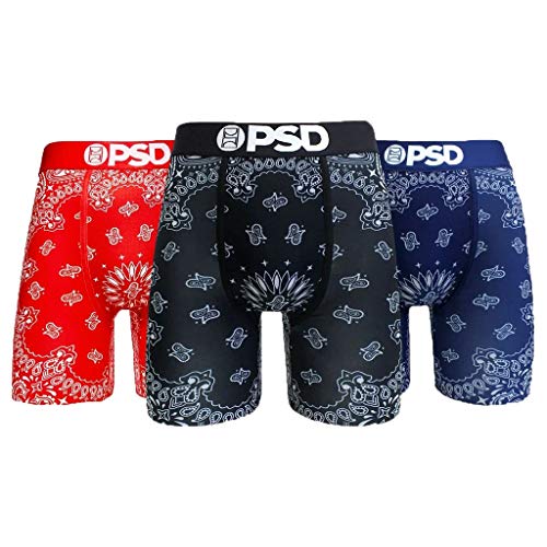 PSD Herren Unterwäsche | elastische Boxershorts | Wide Band | Boxer Briefs | Bandana | Größe (XXL) von PSD