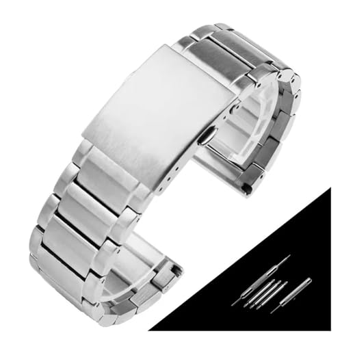 PSDFJAD ZHGUIMING Massives Edelstahl-Uhrenarmband for DZ7395 DZ7315 DZ7396 Herren-Uhrenkette, große Größe 22 mm, 24 mm, 26 mm, 28 mm, 30 mm(3 silver,28mm) von PSDFJAD