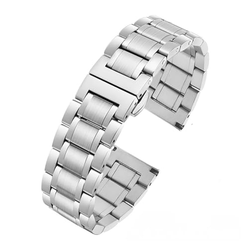 PSDFJAD ZHGUIMING Massives Edelstahl-Uhrenarmband for DZ7395 DZ7315 DZ7396 Herren-Uhrenkette, große Größe 22 mm, 24 mm, 26 mm, 28 mm, 30 mm(3101 silver,28mm) von PSDFJAD