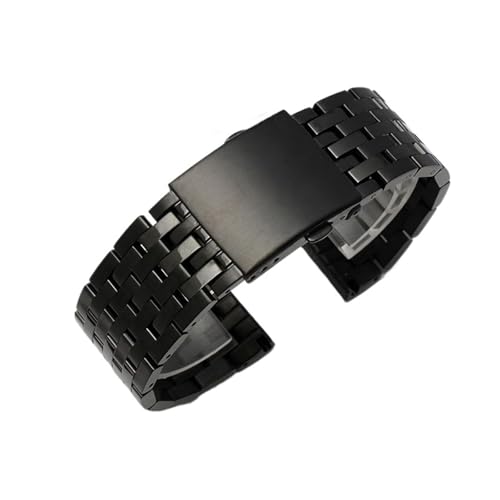PSDFJAD ZHGUIMING Massives Edelstahl-Uhrenarmband for DZ7395 DZ7315 DZ7396 Herren-Uhrenkette, große Größe 22 mm, 24 mm, 26 mm, 28 mm, 30 mm(7 black,26mm) von PSDFJAD