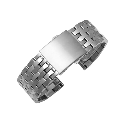 PSDFJAD ZHGUIMING Massives Edelstahl-Uhrenarmband for DZ7395 DZ7315 DZ7396 Herren-Uhrenkette, große Größe 22 mm, 24 mm, 26 mm, 28 mm, 30 mm(7 silver,28mm) von PSDFJAD