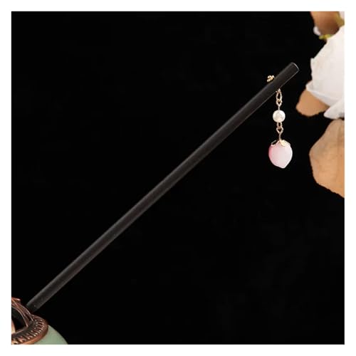 Damen Holz Haarnadel Handgefertigte Einfache Fee Stil Pan Hanfu Zubehör(Color02) von PSNKLMM