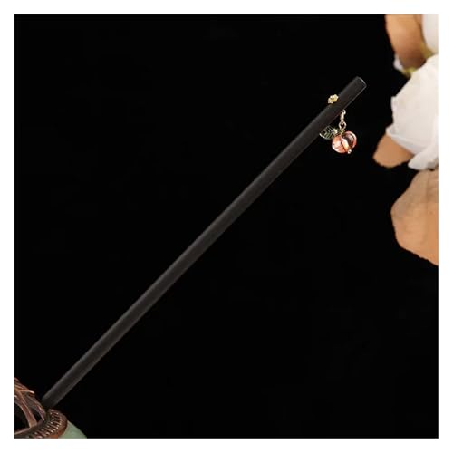 Damen Holz Haarnadel Handgefertigte Einfache Fee Stil Pan Hanfu Zubehör(Color04) von PSNKLMM