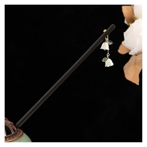 Damen Holz Haarnadel Handgefertigte Einfache Fee Stil Pan Hanfu Zubehör(Color06) von PSNKLMM