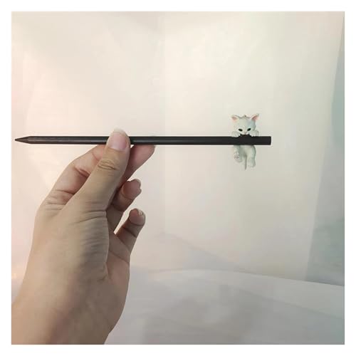 Retro Haarstäbe Gabeln Holz Handgefertigte Kopfbedeckungen Niedliche Cartoon-Katzen-Designs Frauen Mädchen Anhänger Schmuck(Color 04) von PSNKLMM