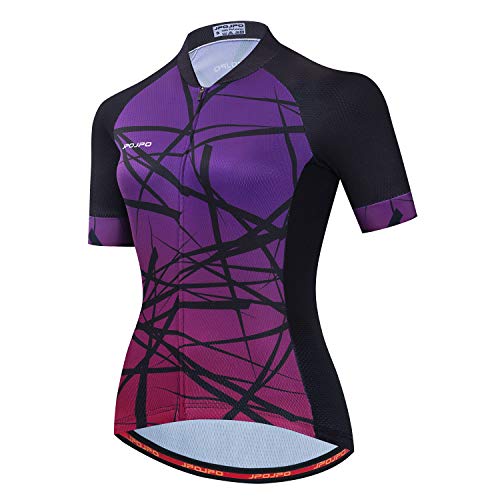 Damen Radtrikot Bike Shirt Kurzarm Fahrradbekleidung MTB Fahrradjacke Schnelltrocknende Tops S-3XL Gr. XXX-Large, Jp2023 von PSPORT