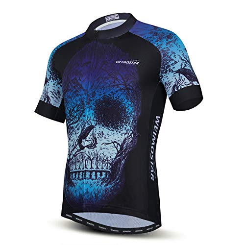 Herren-Fahrradtrikot, kurzärmelig, atmungsaktiv, MTB-Shirt, Sommer, Mountainbike-Kleidung, schnelltrocknend von PSPORT