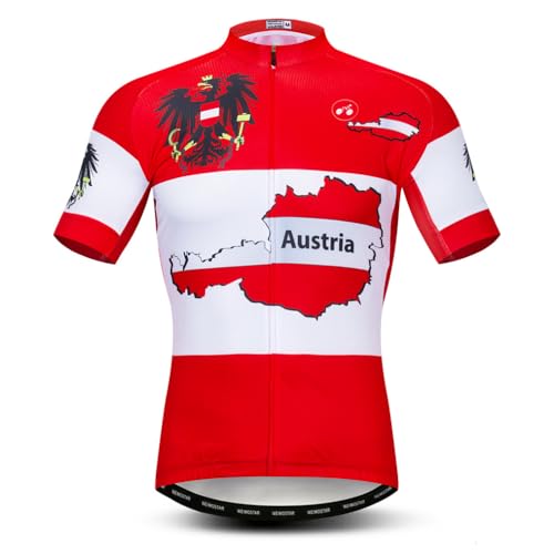 Herren-Radtrikot, Mountainbike-Trikot, Oberteile, Sommer-Fahrrad-Shirt, atmungsaktiv, Radsportbekleidung, Cf0148, XXL von PSPORT