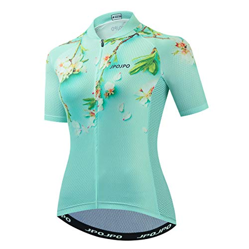 Frauen Radfahren Trikots Sommer Kurzarm Fahrrad Kleidung Atmungsaktiv MTB Shirt Mountainbike Kleidung Schnell Trocken, 18, M von PSPORT