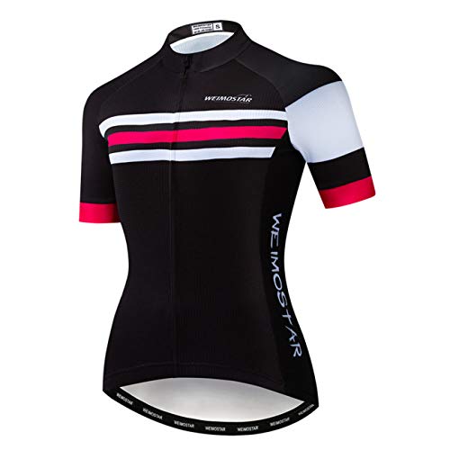 PSPORT Damen Radtrikot Kurzarm Mountainbike Jersey Atmungsaktiv Fahrrad Shirt Sommer von PSPORT