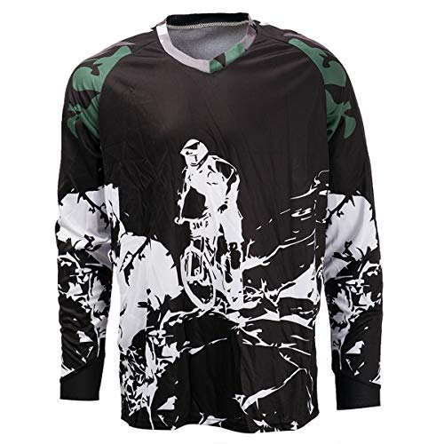 PSPORT Herren Mode Radtrikot Sommer Fahrrad Sportbekleidung MTB Trikot Tolle Geschenke Langarm Mountainbike Kleidung von PSPORT