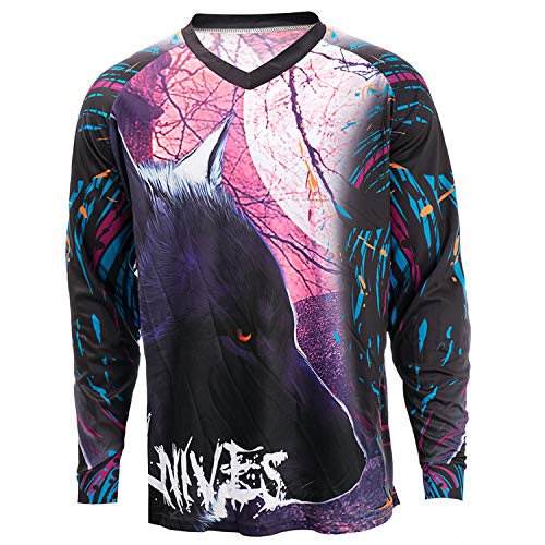 PSPORT Herren Motocross Jersey Langarm Motocross Shirt Herren Mountain Dirt Bike Jersey Downhill Reiten Racing Kleidung Tops, 3cd9511, Klein von PSPORT