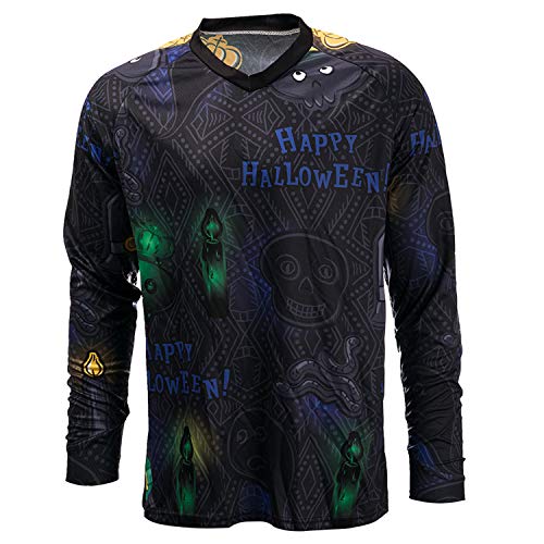 PSPORT Herren Motocross Jersey Langarm Motocross Shirt Herren Mountain Dirt Bike Jersey Downhill Reiten Racing Kleidung Tops, Cd9507, 3X-Groß von PSPORT