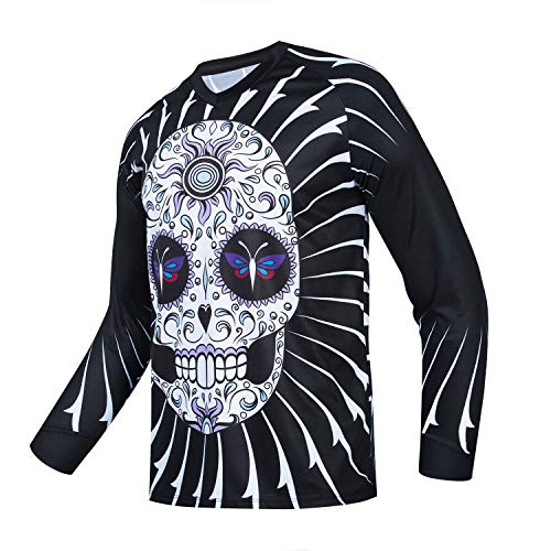 PSPORT Herren Motocross Jersey Langarm Motocross Shirt Herren Mountain Dirt Bike Jersey Downhill Reiten Racing Kleidung Tops, Cd9541, Mittel von PSPORT