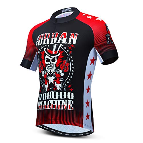 PSPORT Herren Radtrikot Kurzarm Fahrradbekleidung Atmungsaktiv MTB Shirt Sommer Mountainbike Kleidung Schnell trocknend von PSPORT