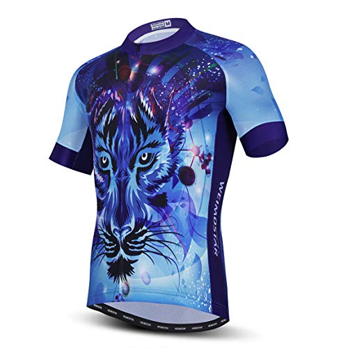 PSPORT Herren Radtrikot Kurzarm Fahrradbekleidung Atmungsaktiv MTB Shirt Sommer Mountainbike Kleidung schnell trocknend von PSPORT