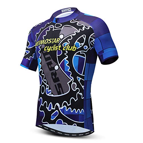 PSPORT Herren Radtrikot Kurzarm Fahrradbekleidung Atmungsaktiv MTB Shirt Sommer Mountainbike Kleidung schnell trocknend von PSPORT