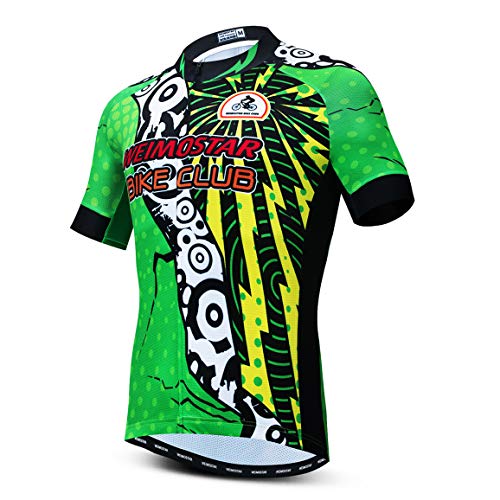 PSPORT Herren Radtrikot Kurzarm Fahrradbekleidung Atmungsaktiv MTB Shirt Sommer Mountainbike Kleidung schnell trocknend von PSPORT