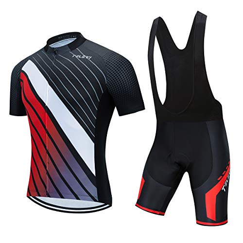PSPORT Herren Radtrikot Set, Sommer Jungen Trägerhose Anzüge Mountainbike Radfahren Kleidung Set Radfahren Reiten Trikots Atmungsaktiv PSPORT Herren Radtrikot Set, Sommer Jungen Trägerhose Anzüge Mountainbike Radfahren Kleidung Set Radfahren Reiten Trikots Atmungsaktiv von PSPORT