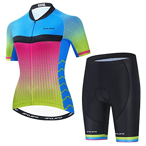 PSPORT Radtrikot Sets Frauen Sommer Kurzarm Fahrrad Trikots Fahrrad Kleidung Set von PSPORT